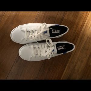 White leather Keds